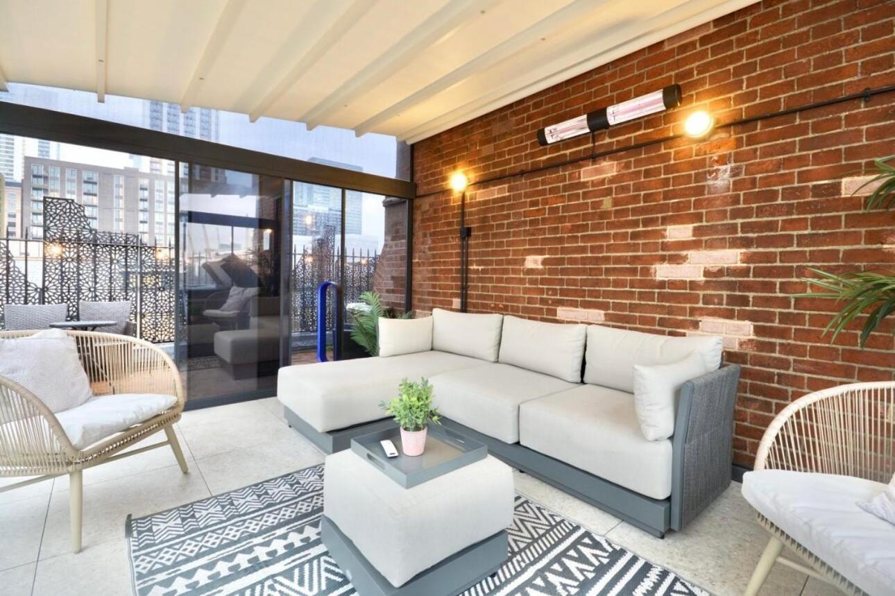 3 X Bedroom Riverside Flat With Hot Tub On Roof Terrace Londra Exterior foto